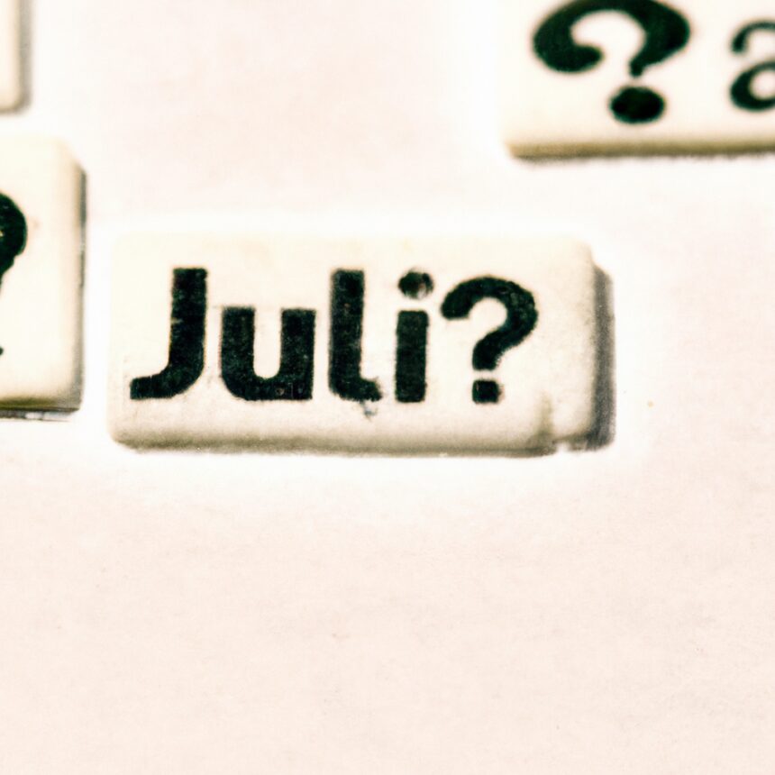 O que significa Julio em Espanhol?