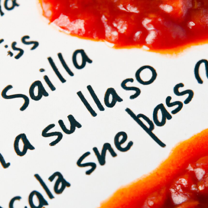 O que significa salsa em Espanhol?