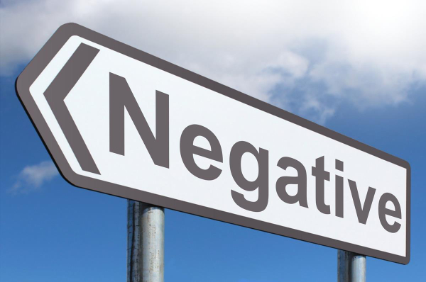 O que significa negative?