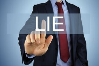 O que significa lie?